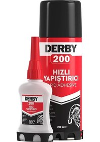 Resim Derby Hızlı Yapıştırıcı Seti 200 Ml 3 Adet Ahşap Ve Plastik Yüzeyler İçin Yüksek Yapıştırma Gücü Düşük Viskozite 200 Ml 