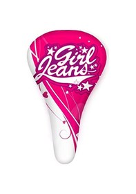 Resim Çocuk Bisikleti Selesi Pembe 12-16-20 Jant İçin Bisiklet Koltuğu Beyaz - Pembe 