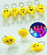 Resim Hyd Işıklı El Feneri Emoji Anahtarlık 3 Adet Karne Hediyesi 