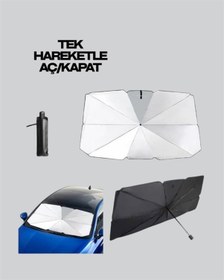 Resim Zengemtx Katlanabilir Araba Güneşliği Uv Ve Isı Koruması, Kolay Kurulum Gerektirmez 