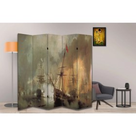 Resim Tarih Temalı Özel Tasarım Paravan Room Divider 180 x 200 cm 