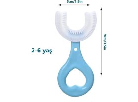 Resim Fırsat Sende 2 Adet U Şekilli Silikon Çocuk Diş Fırçası 0-6 Yaş Bebek Diş Fırçası Diş Temizleyici 