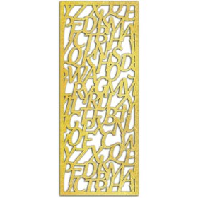 Resim Liar Dekor Liar Ahşap Seperatör (Paravan) - KSP-01 - (10 mm) - (85 cm x 210 cm) - (Gold) 