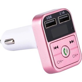 Resim Teltree Araba Fm Transmitteri Bluetooth 4.1 - Usb 2.1a Şarj, Elsiz Arama, Müzik Akışı, Çift Telefon Bağlantısı - Gül Altın 
