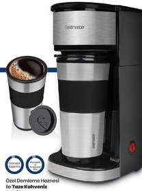 Resim Goldmaster Magic Coffee Termos Bardaklı Kişisel Filtre Kahve Makinesi IN-6310 