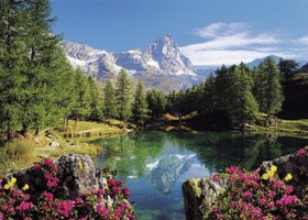 Resim Ravensburger 1500 Parça Puzzle Matterhorn 163410 