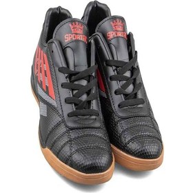 Resim Sportac Neymar Numara 43 Erkek Futsal Salon Ayakkabı Siyah Kırmız Siyah - Kırmızı 