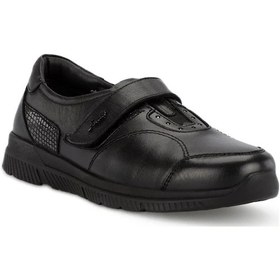 Resim Forelli 29406 Golden Siyah Kadın Hakiki Deri Ayakkabı-siyah Siyah 