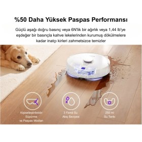 Resim Narwal Freo X Plus Akıllı Robot Süpürge Beyaz,7.800PA Emiş Gücü 