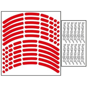 Resim Yeni Motosiklet Jant Şeridi Yamaha Yeni Motosiklet Jant Şeridi Xmax Reflektör Kırmızı 