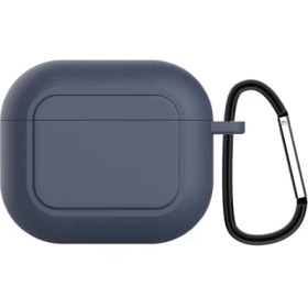 Resim Zsykd Airpods 3 Gece Yarısı Mavi Metal Toka ile Silikon Darbeye Dayanıklı Kapak (Yurt Dışından) 