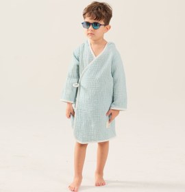 Resim Marshmallow Kimono Bornoz - Denim Mavi / 4-6 Yaş 