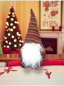 Resim Yenigeldi 1 Adet 50 Cm Gnome Yılbaşı Noel Şans Cücesi Süs Dekorasyon Yılbaşı Ağaç Ve Masa Süsü, Kırmızı 