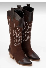 Resim town walker Kadın Kışlık Nakışlı Kovboy Western Dallas Çizme 