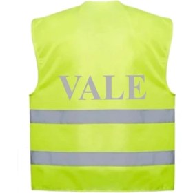 Resim Asker Vadisi Vale Yazılı Sarı Renk Reflektörlü Ikaz Yeleği x 3 Adet 