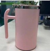 Resim Sunshine022 Pembe Otomatik Karıştırma Bardağı, Tek Tuş, 380ml, 304 Paslanmaz Çelik 