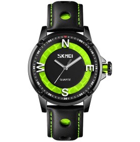 Resim Sones Ochstin 5019f Moda İş Tek Takvim Su Geçirmez Paslanmaz Çelik Kayışlı Kuvars Saat Altın+yeşil 