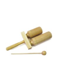 Resim Maxtone Tc-55 Çiftli Ahşap Agogo - Wood Block Perküsyon İki F 