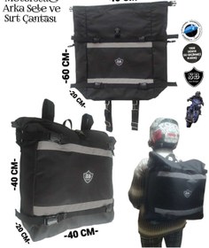 Resim SEVBAGS Motosiklet Arka Sele Üstü Ve Sırt Çantası 