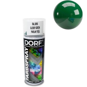 Resim dorf Parlak Yeşil Sprey Boya Vernikli Akrilik Ral6016 400ml 