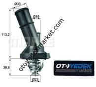 Resim Ford C-Max (2003-2007) 1.8 Benzinli Termostat Komple (Mahle) 
