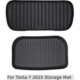 Resim For Tesla için 2 adet Ön ve Arka TPE Depolama Matı - Neuron Y2025/Neuron Model 3 2024-2025 için - Dayanıklı, Kaymaz, Yüksek Kaliteli Kargo Linerleri, Kolay Kurulum, Siyah, Araç İçi Yükseltme, Şık Tasarım, Aşınmaya Dayanıklı Malzeme, Otomotiv Aksesuarları, Modern Araba Aksesuarı, Kolay Temizlenebilir Malzeme, Araç Sahipleri 
