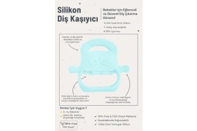Resim Eco Lounge Mavi Bebek Silikon Diş Kaşıyıcı 