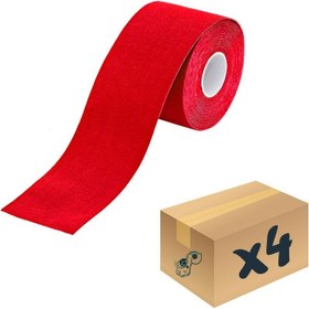 Resim Vzn kinesio sport tape sporcu bandı 4 adet kırmızı 