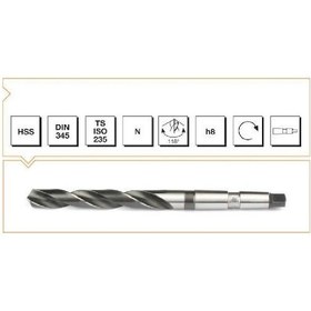 Resim Makina Takım 27.5 Mm Mors Konik Saplı Maktap Ucun Hss Dın 345 