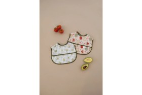 Resim Oh la la Koala For Little Ones Yeşil Biyeli 2li Sıvı Geçirmez Mama Önlüğü 6-36 Ay 