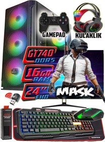 Resim Warbox Mask i3-9100 16 GB 256 GB SSD 250 GB HDD 4 GB GT740 W10P Masaüstü Oyuncu Bilgisayarı 