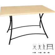 Resim Beymobilya Modern Katlanır Werzalit Tabla Masa (80X120) (532345054) 