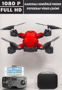 Resim PeriYedi Astro 1080P HD Kameralı Drone Katlanabilir Taşıma Çantalı 4 Pervaneli Havada Stabil Kalma Sensörlü 