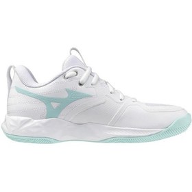 Resim Mizuno Wave Momentum Pro Kadın Voleybol Ayakkabısı Beyaz Çok Renkli 