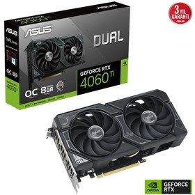 Resim ASUS DUAL-RTX4060TI-O8G GDDR6 128BIT ASUS DUAL-RTX4060TI-O8G GDDR6 128BIT