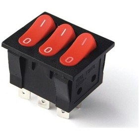 Resim Switch - "136" - 3'Lü On/Off Anahtar - Işıksız - 6 Pin 