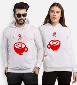 Resim Tshirthane Sıcacık Aşk Sevgili Kombinleri Kapüşonlu Kombini 