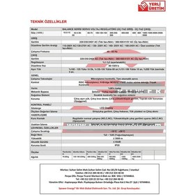 Resim Spower Balance 3 Servo 120 Kva 3 Faz 3f/3f Otomatik Voltaj Regülatörü 