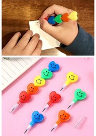 Resim Kalpli Emoji Yumurtlayan Kurşun Kalem 5 Adet Eğlenceli Hediyelik Kurşun Kalem Gülen Yüzlü Kurşun Kalem Karne Hediyesi Çok Renkli 