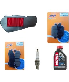 Resim Ctvr Rks New Light 125 Full Bakım Seti - Motul 3000 Yağ + Buji + Balata + Filtre 