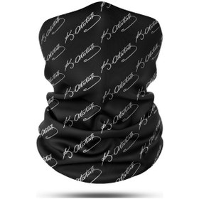 Resim Dair Atatürk İmza Desenli Boyunluk Bandana Outdoor Balaklava Yüz Maskesi Kafa Bandı 