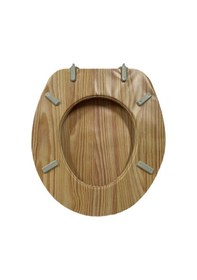 Resim Classic full ahşap desen klozet kapağı 