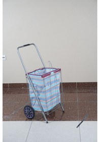 Resim Asvera Yakut Serisi Katlanır Telli Pazar Arabası Tekerlekli Alışveriş Market Su Taşıma Arabası 