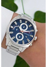 Resim Ferrucci 3atm Suya Dayanıklı Erkek Kol Saati, Çelik Kordon & Özel Tasarım, Gümüş-mavi Sdfer160 Gümüş - Mavi 