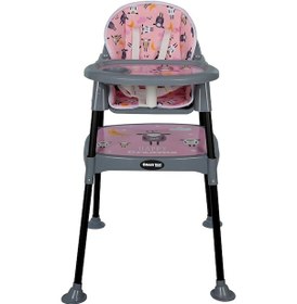 Resim Maxi Taxi Feeding Kuzu Desenli 3 İn 1 Mama Sandalyesi - Pembe 