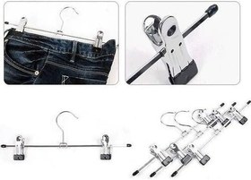 Resim Askıcı Bay Bayan Mandallı Pantolon, Etek Askısı - 40 cm Metal -10 ADET -5858064 