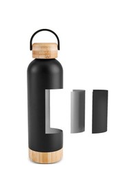 Resim Karaca Woody Çelik Sızdırmaz Termos 500 ml Siyah 