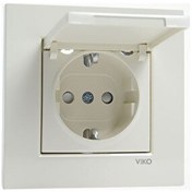 Resim Viko Karre Kapaklı Topraklı Priz 