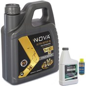 Resim Nova 5W-30 Sn Tam Sentetik Motor Yağı 4 L + Motor Silk Katkısı 250 ML + Cam Suyu Konsantresi 80 ML 
