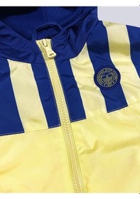 Resim Bebek Çubuk Bloklu Yağmurluk Sarı 